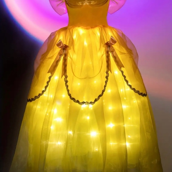 UPORPOR Girls Fairy Tale LED Princess Dress Size 7-8 - Picture 5 of 6